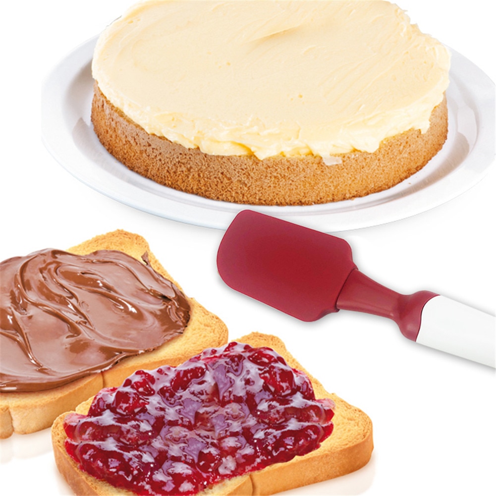 Silicone Cream Cake Spatula Mixing Batter Baking Scraper Brush Butter Mixer Cake Brushes Kitchenware Cake Tools