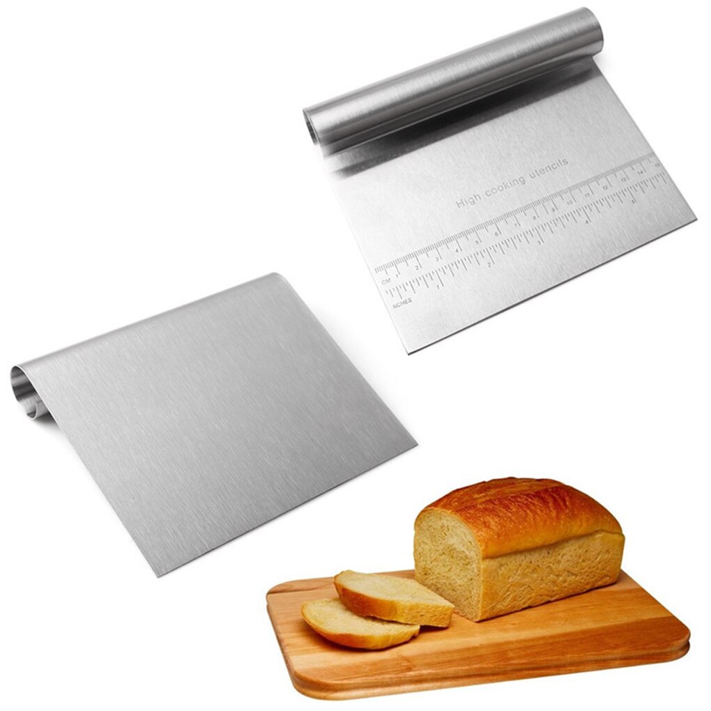 Espátula para masa de pastelería de acero inoxidable, espátulas con escala, utensilios de cocina para repostería, accesorios de cocina para hornear