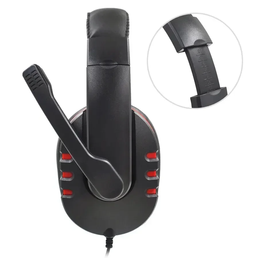 Słuchawki 3,5 mm Przewodowy zestaw słuchawkowy do gier Słuchawki do PS4 Play Station 4. Zestaw słuchawkowy do gier PC Chat z mikrofonem