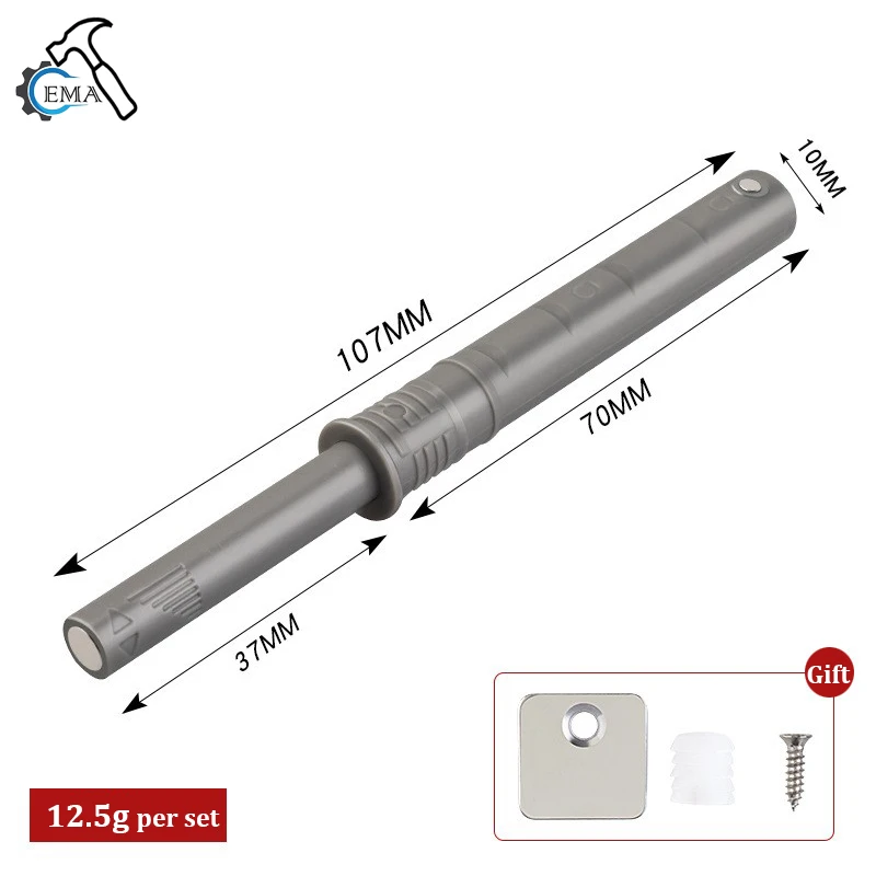 Magnetische Schrankverschlüsse, Schrankriegel zum Öffnen, Schrank, Schublade, Tür, berühren-Stopp, Dämpfer, Puffergriff, unsichtbarer, leiser Schließer: Chrom