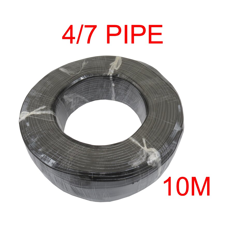 MUCIAKIE 50M 4/7mm Greenhouse Garden Water PVC Hose 1/4'' Irrigation Watering Tubing Pipe Fittings Micro Drip Accessories: 10M