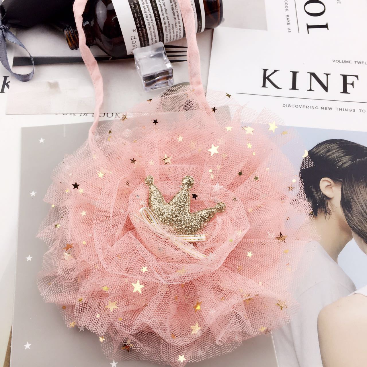 Woedde Schapen Meisjes Portemonnee Tas Portemonnee Kids Kant Kroon Een Schoudertas Kleine Portemonnee Verandering Portemonnee Kids Bag baby Portemonnee: Roze