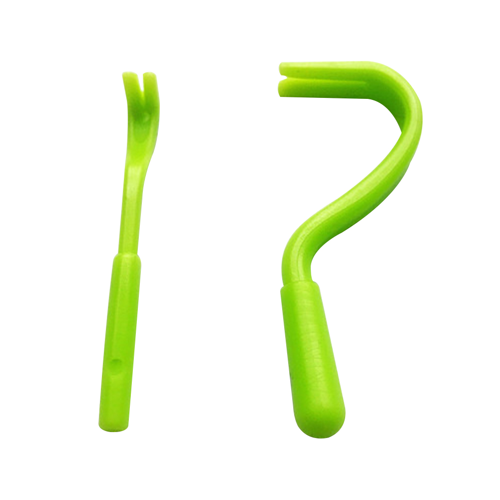2 Stuks Pet Cleaning Tick Pincet Clip Puller Dier Krassen Apparaat Grooming Horse Kat Hond Kammen Haak Vlo Remover: green