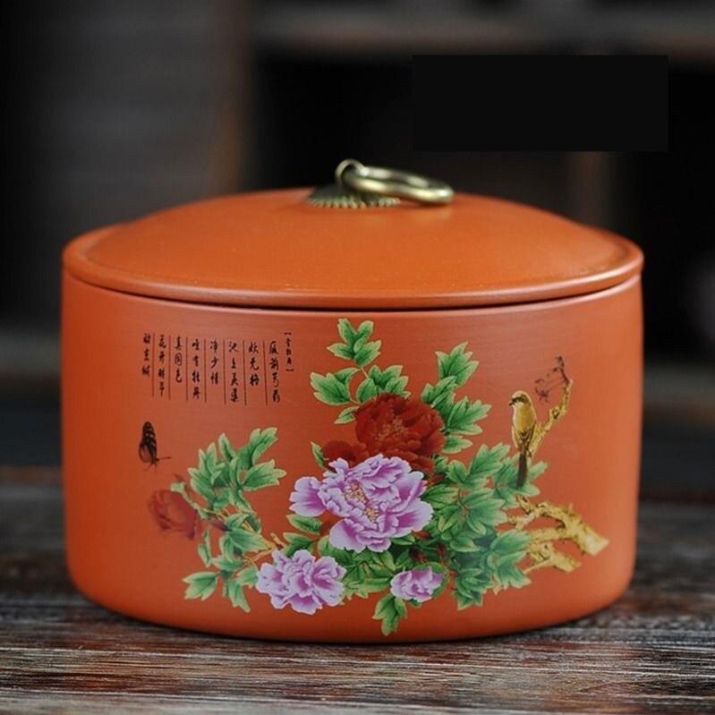 Boîte à thé scellée de | Bocaux de cuisine de grande capacité, boîtes à thé en céramique, conteneurs d'organisation de Cookie café réservoirs en porcelaine: 13.5x10cm color 8