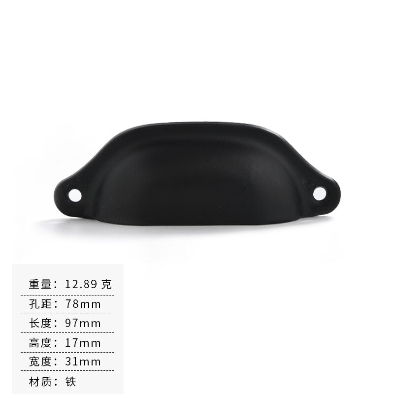 10 stuks goo-ki antieke kast kast beker meubel ladekast schelp handgrepen kastgreep antieke messing meubelgreep: Gevoed -3