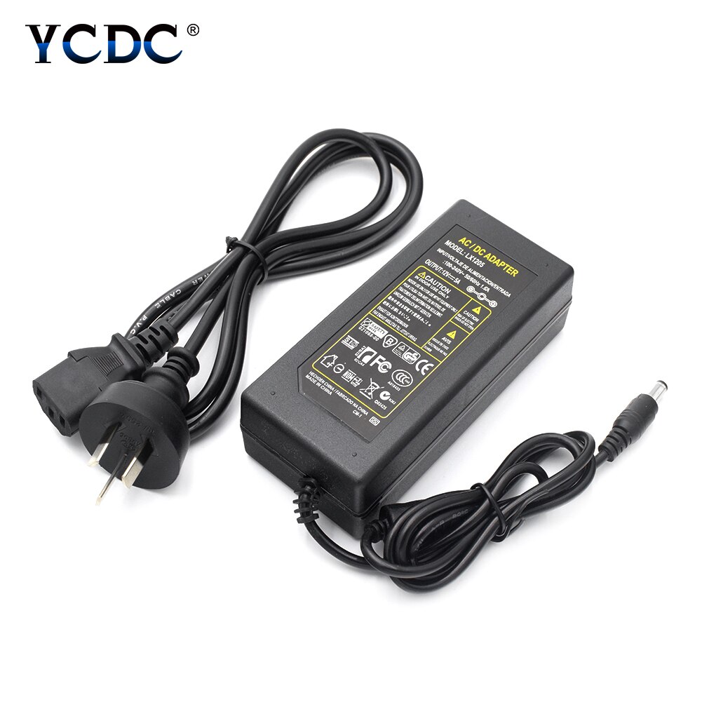 Betere Ac Dc Adapter 100-240V Naar 12 V 5A Power Adapter 5.5*2.1Mm Jack 12 Volt Voeding Adapter Voor Led Strip Verlichting