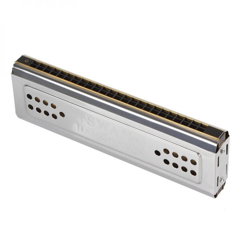 Swan 24 Holes Key Of C&G Double Side Tremolo Harmonica
