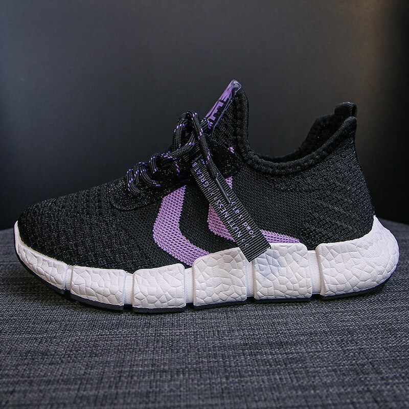 Damskie buty do tenisa 2020 nowe marki damskie lekkie buty do biegania siatka powietrzna sportowe buty sportowe damskie buty do chodzenia kosz Femme: Black / 4