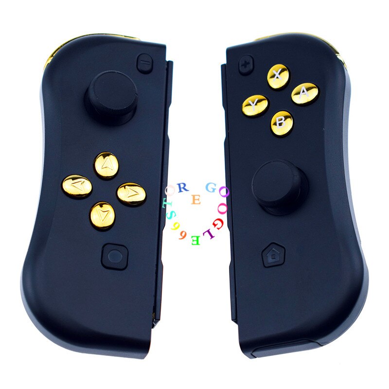 juego interruptor inalámbrico controlador izquierda Bluetooth Gamepad para Nintend interruptor NS Juego con mango: black Gold