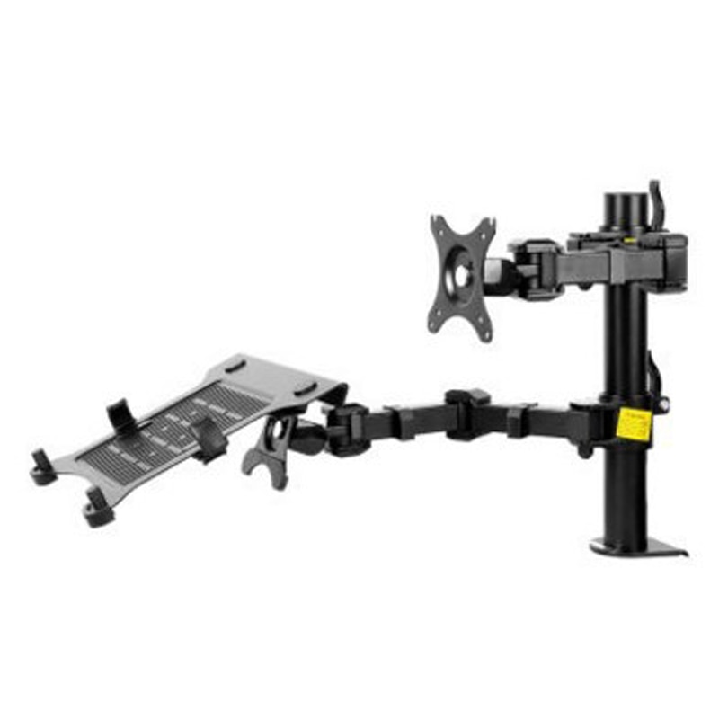10"-15.6" laptop+10"-27" monitor bracket double arm laptop table stand notebook Desk mount laptop stand with laptop holder