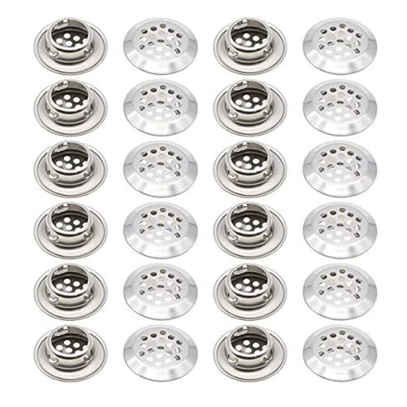 12/24/50pcs Air Vent Louver Cabinet Air Duct Vent Mesh Mesh Cabine Cupboard Hole Air Vent Cover Louver for Kitchen Cupboards: 24pcs Air Vent / 35mm