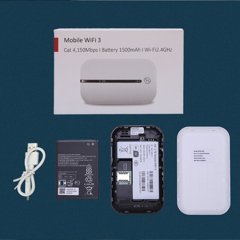 3G 4G LTE Wifi Modem Router 4G Sim Card Slot Protalbe Wi Fi Hotspot Wi-fi 4G Router Lithium Battery 150Mbps Unlocked