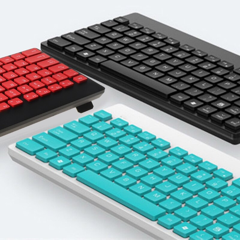 Wireless Keyboard Mouse Silent Ultra-Thin Cute Combo Set for Office Home Desktops Notebooks Laptops PC Personal Computer