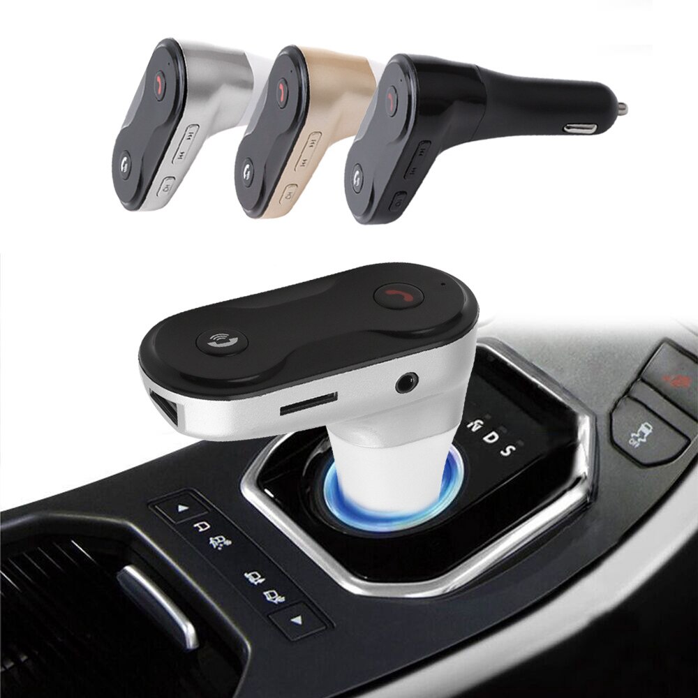 Auto Mp3 Speler Muziek Draadloze Fm-zender Modulator Bluetooth Carkit C8 Charger Aux Handsfree 5V/2.1A auto Styling