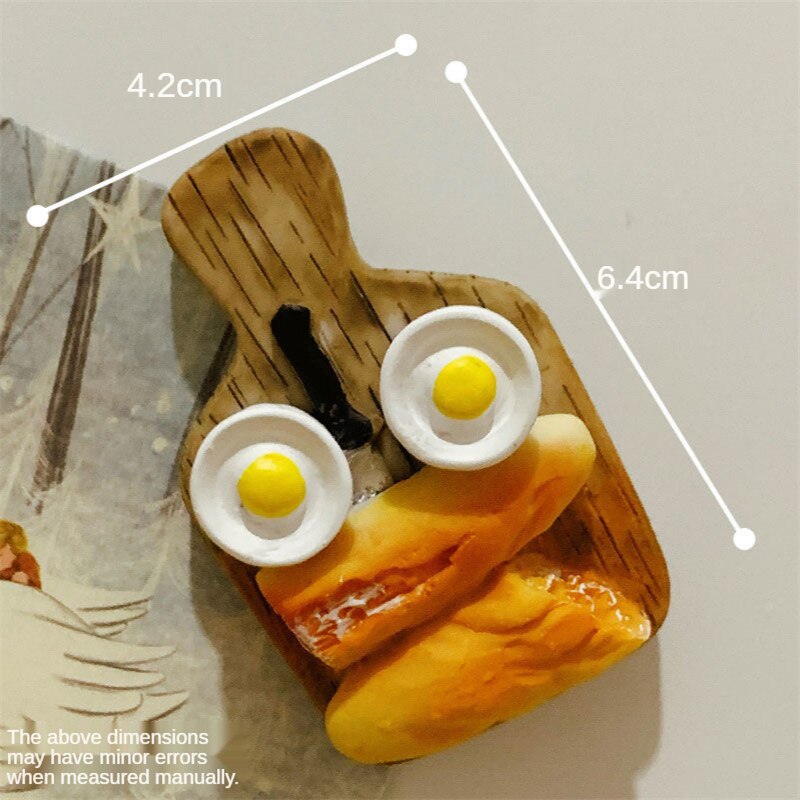 Creatieve Cartoon Voedsel Magneet Fruit/Ei/Koffie Leuke Koelkast Magnetische Stickers Foto Magnetische Sticker Home Decoraties: 11