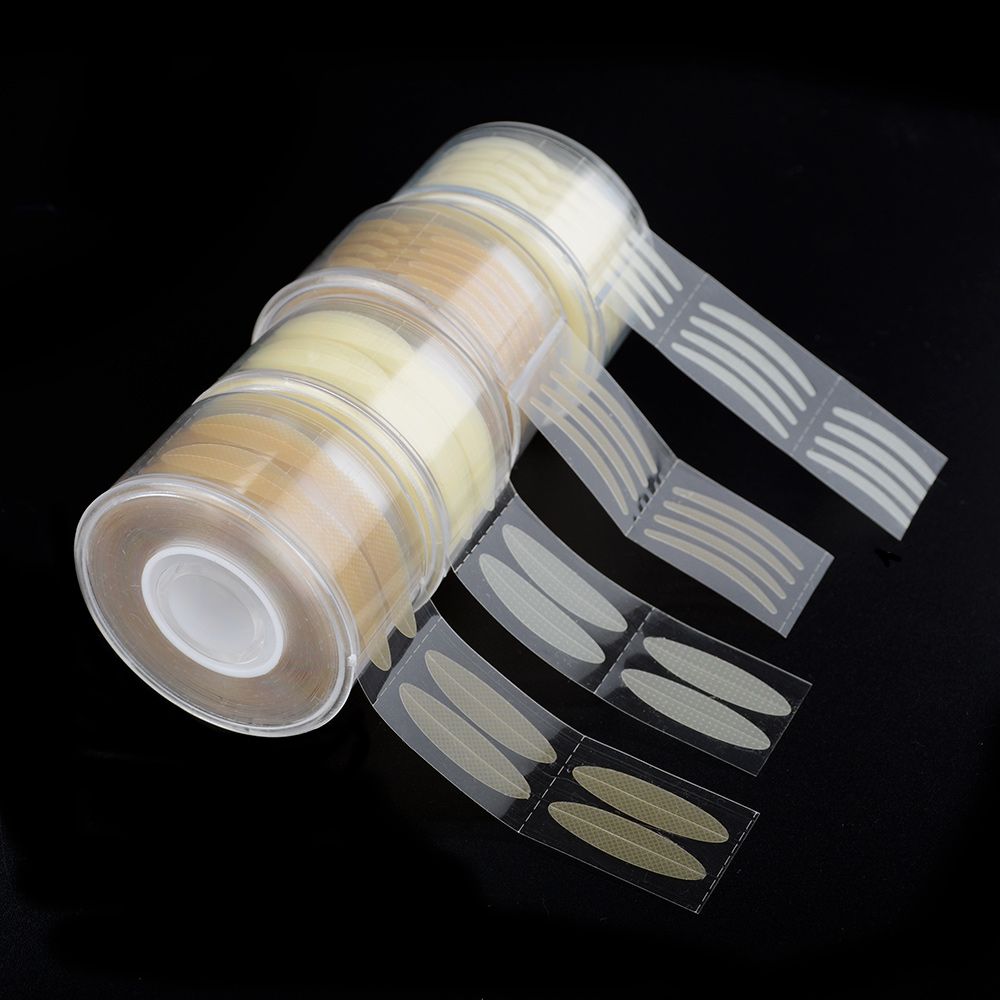 600 Stks/doos Grote Ogen Make Ooglidcorrectie Sticker Onzichtbare Dubbele Ooglid Tape Vouw Zelfklevende Stickers S/L Clear Beige cosmatic Tool