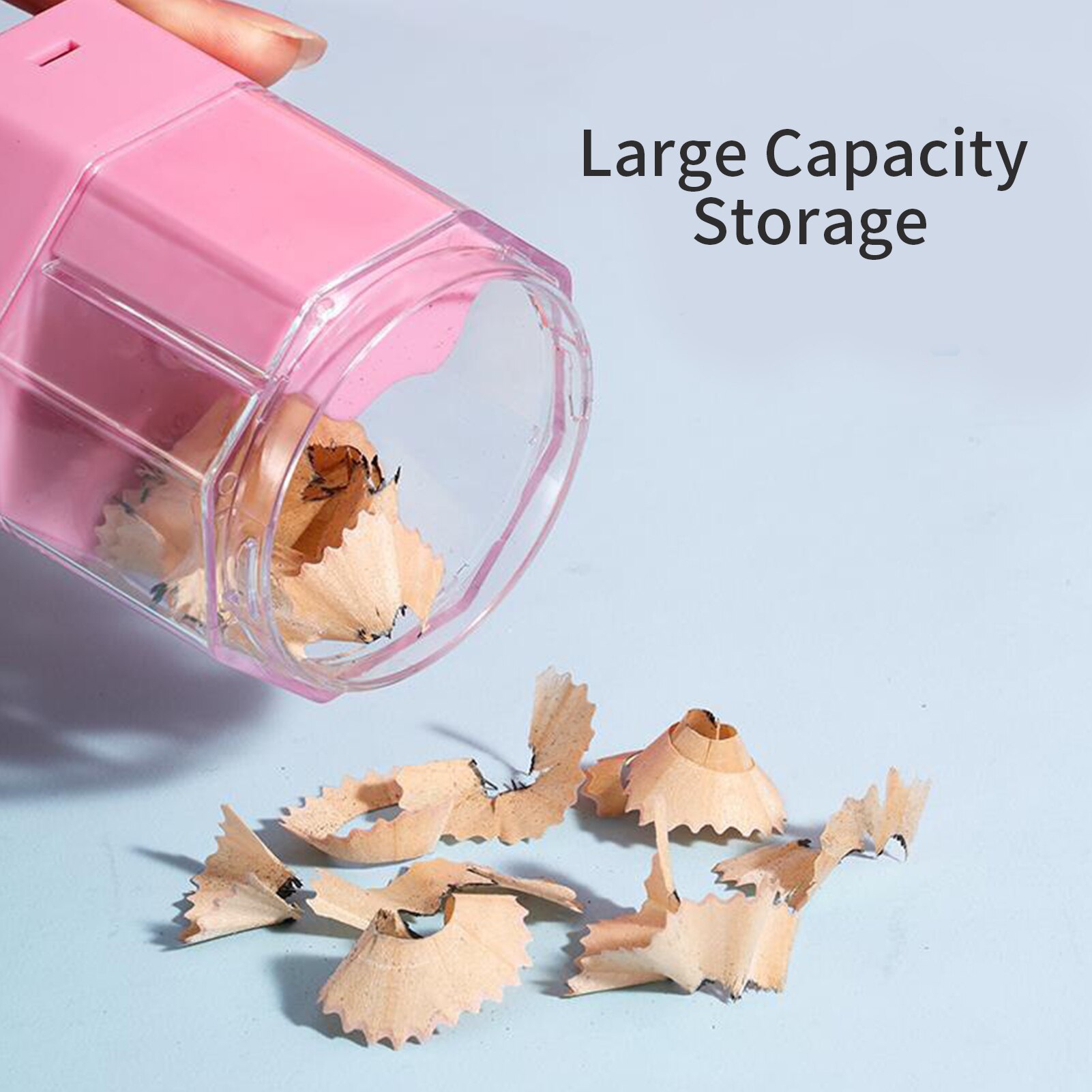 Portable Electric Pencil Sharpener Fast Sharpern Rechargeable Pencil Sharpener for 6.5-8mm Pencils for Home Office School