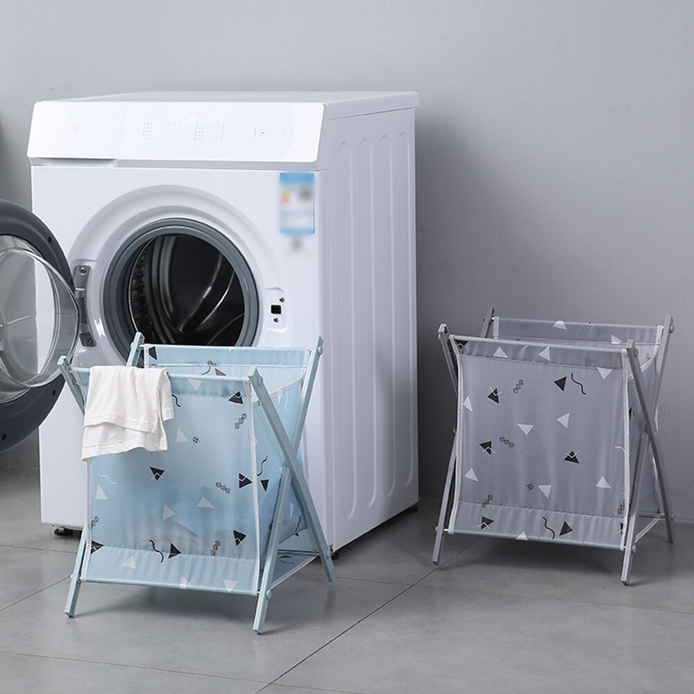 Foldable Laundry Basket Organizer For Dirty Clothes Laundry Hamper large sorter Two Or Three Grids Collapsible Folding Basket