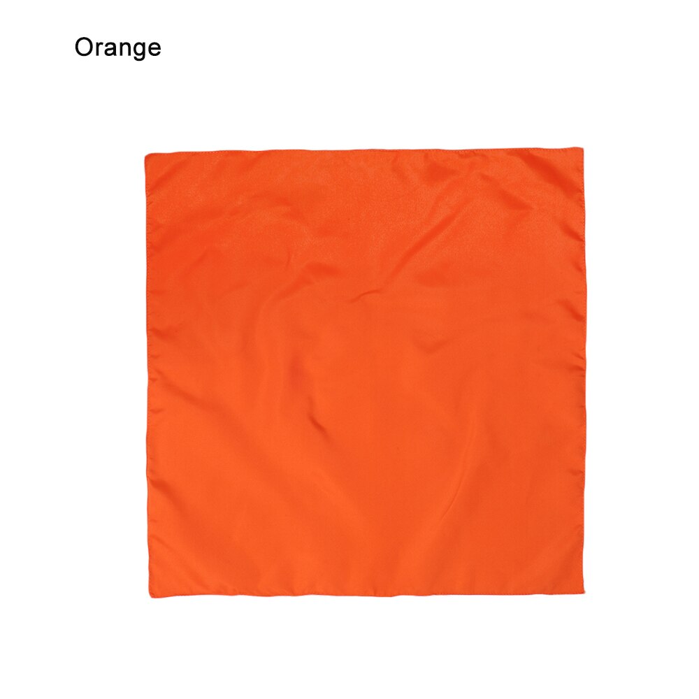 Søde kvinder/mænd ren farve bandana hovedtørklæde firkantet pandebånd kvindelig motorcykel hovedbeklædning udendørs sport ansigtsmaske cykelkrave: Orange