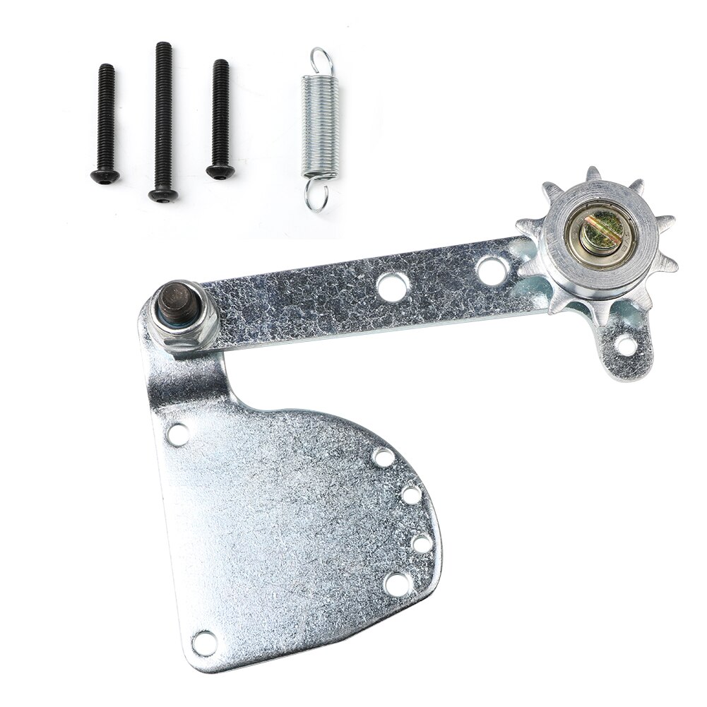 Tendeur de chaîne à ressort à libération rapide, outil de nettoyage de protection, adapté pour moteur de vélo motorisé argent 49cc, 50cc, 66cc, 80cc