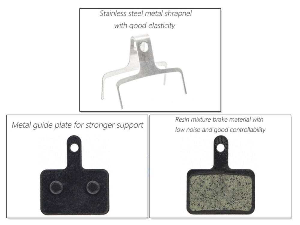2 pares B01S pastillas de freno de disco de freno de almohadillas para Shimano MT200/315/355/395/446 piezas de bicicleta Replacem