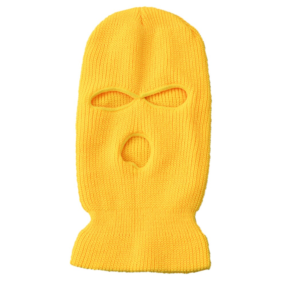 Winter Warm Fietsen Kap Masker Sport Cs Gezicht Cover Winddicht Fleece Full-Gezicht Cover Mannen Vrouwen Balaclava Hoofddeksels skiën Hoed: yellow B
