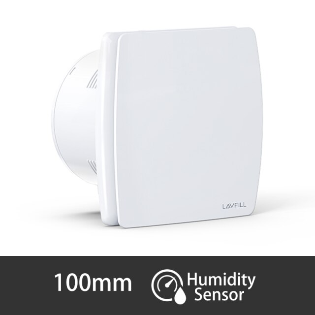 Bathroom Toilet Extractor Ventilation Fan with Humidity Sensor Timer 100mm 230V: LFWW-09QH