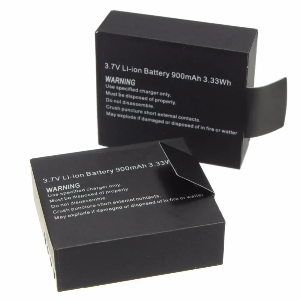 Batería de iones de litio recargable de 3,7 V y 900mAh para SJ4000 SJ5000 SJ6000 WIFi SJCAM cámara de acción deportiva DV SJ batería dedicada