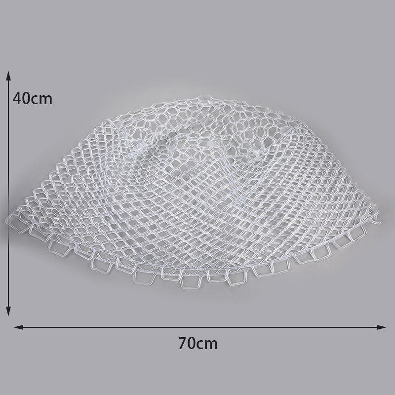 Fly Fishing Net Transparent Rubber Replacement Bag Does Not Hurt Fish And Net: WT1