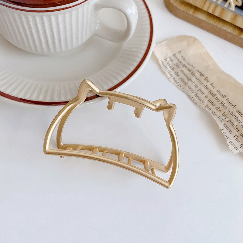 Frauen Fünfzackigen Stern Haar Klaue Neue Gold Vielseitig Temperament retro Zarten Kühlen Wind Haarnadel Mädchen Trend: F132 gold