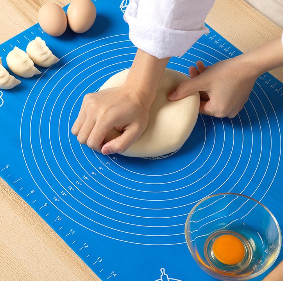 50*40cm 1pc Non-Stick Silicone Mat Rolling Dough Liner Pad Pastry Cake Bakeware Paste Flour Table Sheet Kitchen Tools