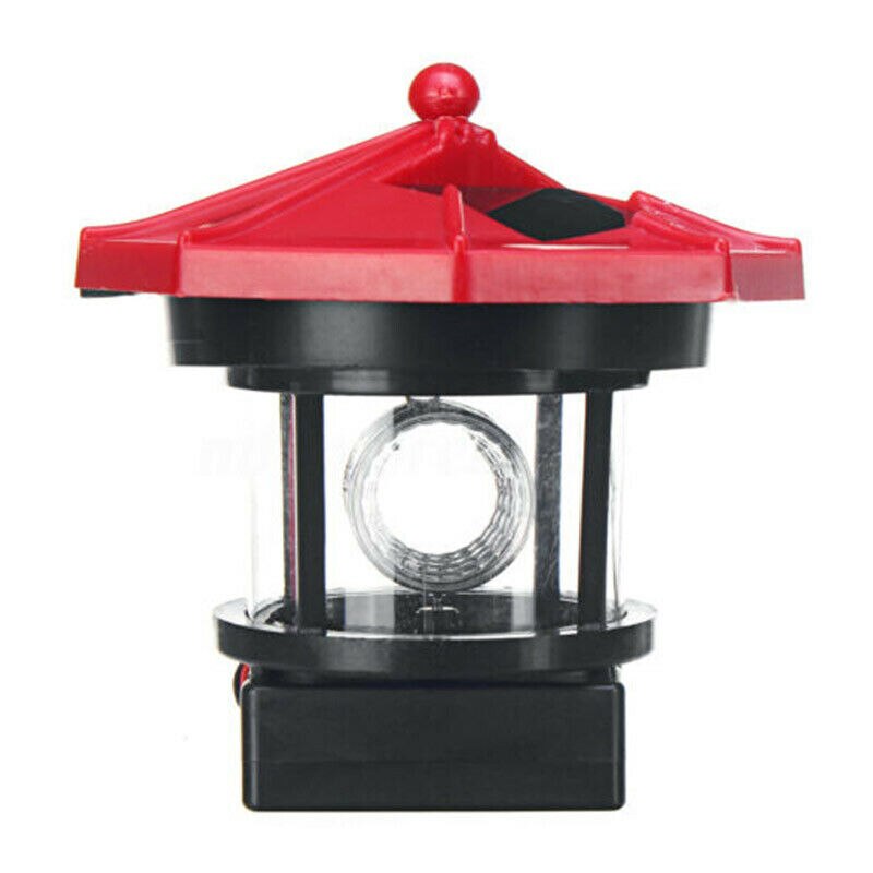 Solar Powered Lighthouse LED Garden Ornament Rotating Light Tower Outdoor Garden Yard Lighting Decor Lawn Lamp Lighting