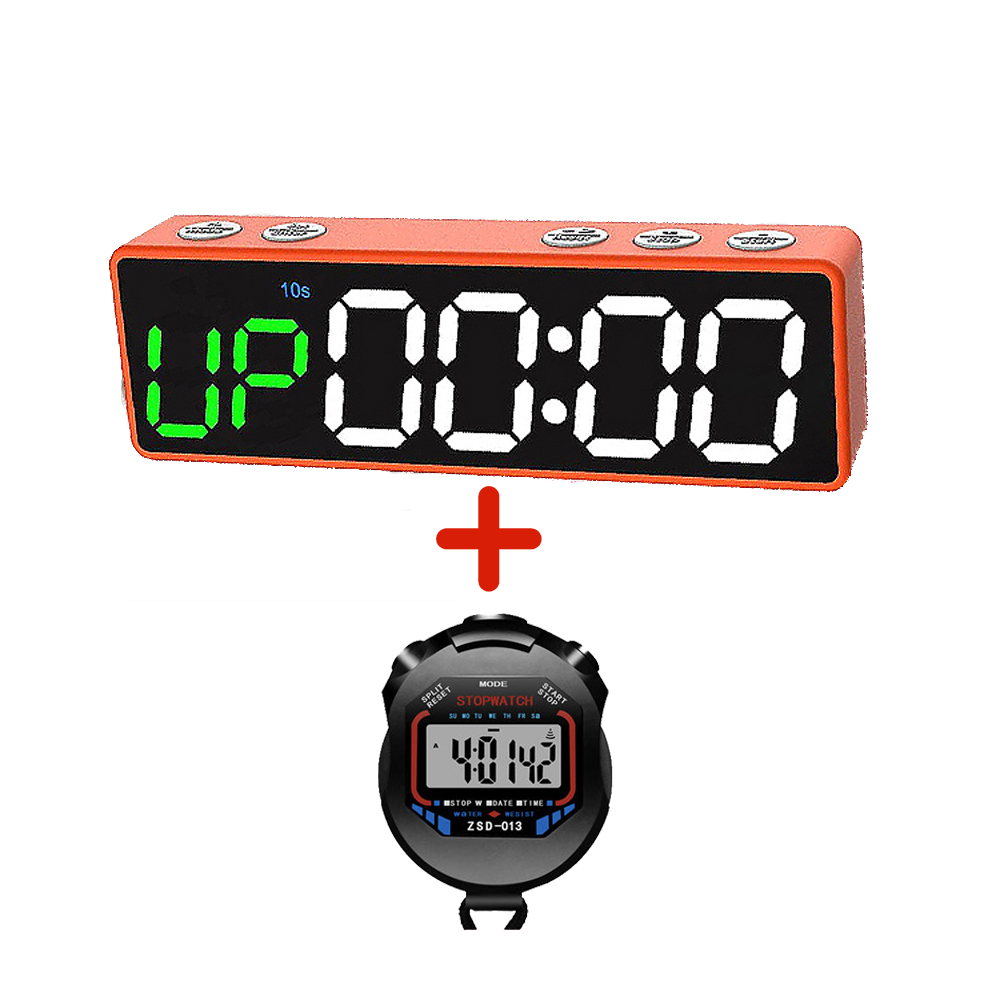1 Inch Battery Powered Plastic Magnetic Boxing Interval Timer Table Smart Gym Countdown Clock Fitness RBQ20mini with Magnet: RBQ20mini-O-st