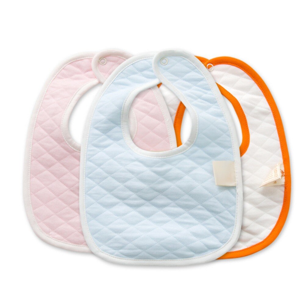 Cute Solid Color Baby Waterproof Bib Kids Infant Lunch Apron Soft Saliva Towel Avoid Dirty Clothes Toddler Eating Accessory