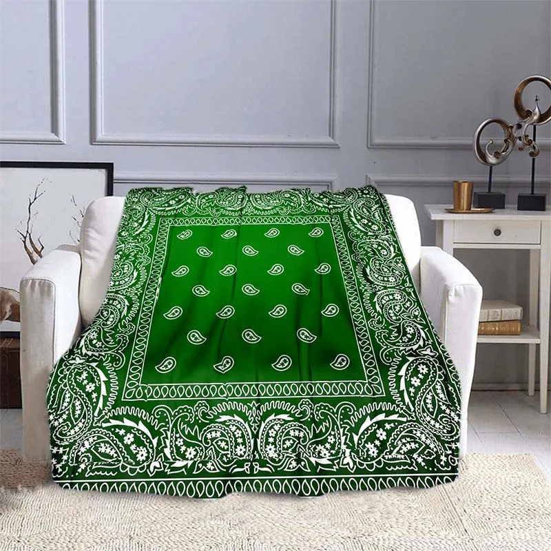 Bohemian Stijl Boho Bandana Sofa Dekens Voor Bedden Super Zachte Warme Deken Cover Flanel Gooi Deken Flanellen Deken Huis Cadeau: 75x75cm / Rood