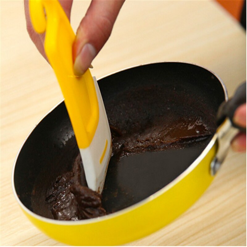 1Pcs Kitchen Accessories Scrape Cake Cooking Tools Pot Gadgets Tools Reusable Silicone Cleaning Scraper Kitchen Tools