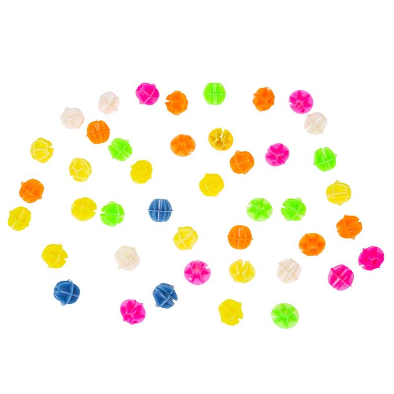 Fiets spaak diverse kleuren 0.55 " diameter plastic kralen decoratie 45 stuks: Default Title