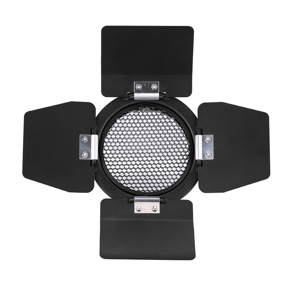 Godox BD-03 Scheune Tür Bausatz für foto Scheune Tür mit Bienenwabe Grib und 4 Farbe Filter für Foto Studio Blitz