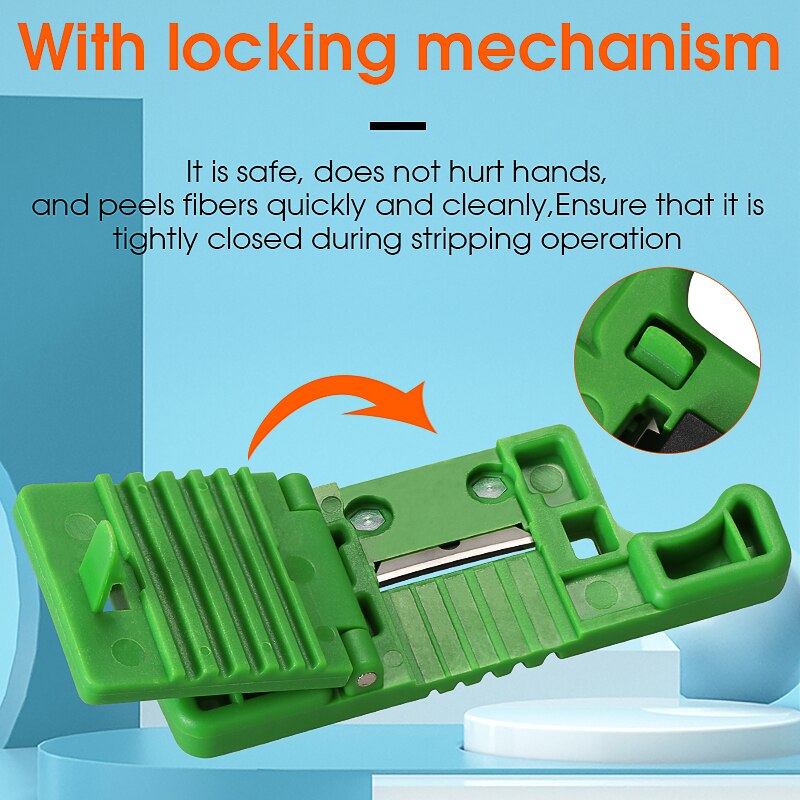 HMSAT-5 Fiber Câble Dénudeur FTTH À Fibers Optiques Décapage 1.9 ~ 3mm MSAT5 Accès Outil Kit Tampon Lâche Tube Décapant AUA-05
