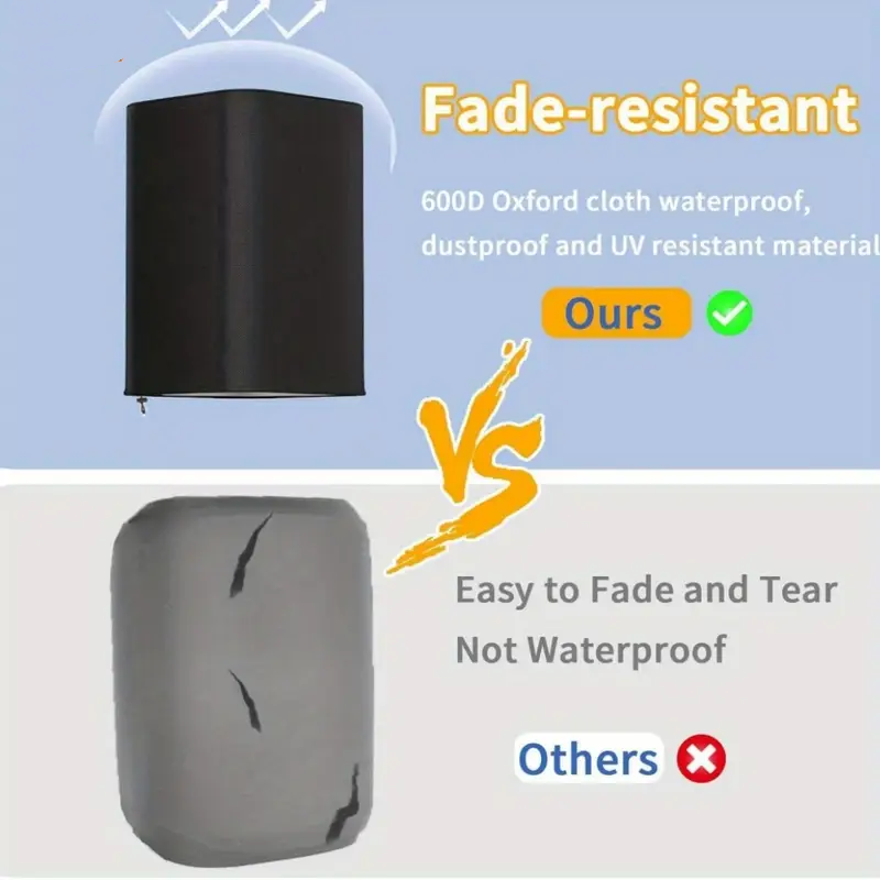 1 st slitstarkt väderbeständigt högtalarskydd - vattentätt, dammtätt och solbeständigt polyester för inomhus- och utomhusbruk, svart