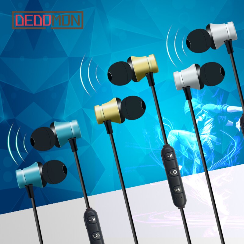 Magnetic attraction Bluetooth Earphone Sport Headset Fone de ouvido For iPhone Samsung Xiaomi Ecouteur Auriculares