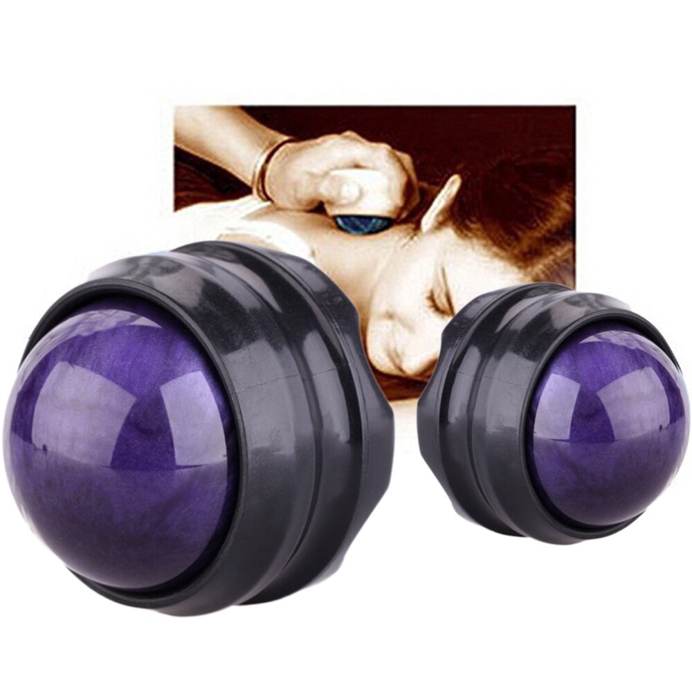 2pcs Manual Pain Relief Roller Self Therapy and Relax Roller for Sore Muscle(Blue)