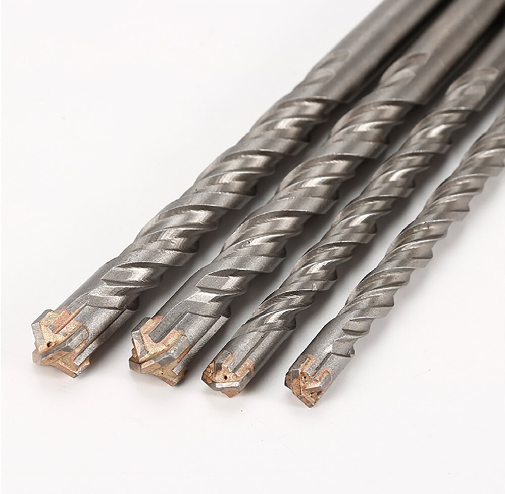 7pcs cross tungsten steel alloy sds-plus drill bit. For perforating concrete, stone, brick walls.