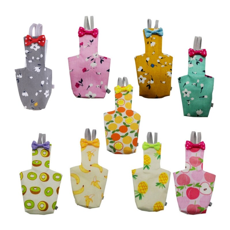 Papegaai Luier Met Bowtie Leuke Kleurrijke Fruit Bloemen Valkparkiet Duiven Kleine Medium Grote Huisdier Vogels Vlucht Pak Kleding Wasbare