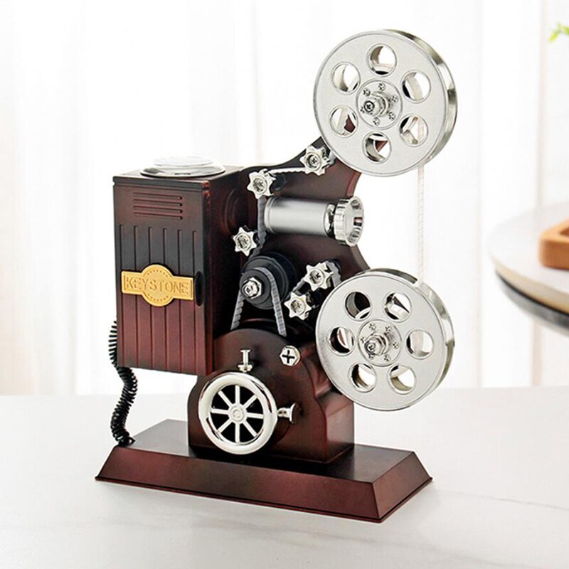 Caixa de música criativa clássico modelo de máquina de escrever caixas musicais detritos caixa de armazenamento aniversário presente casamento brinquedo decoração para casa: Default Title