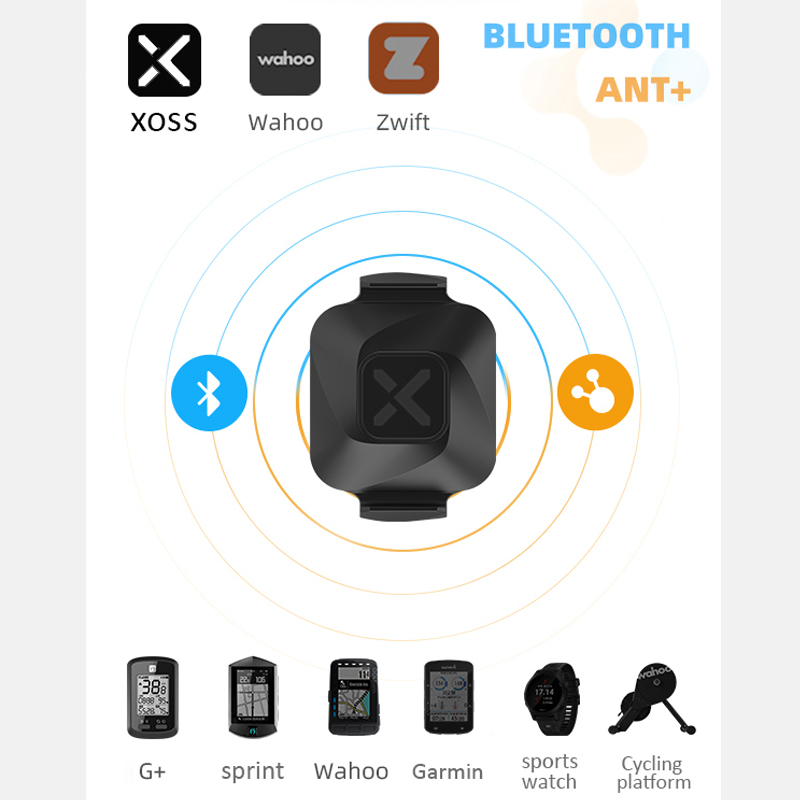 XOSS VORTEX Cadence Sensor Speedometer ANT+ Bluetooth4.0 Heart Rate Monitor For Garmin Bryton Cycle Computer And Strava APP