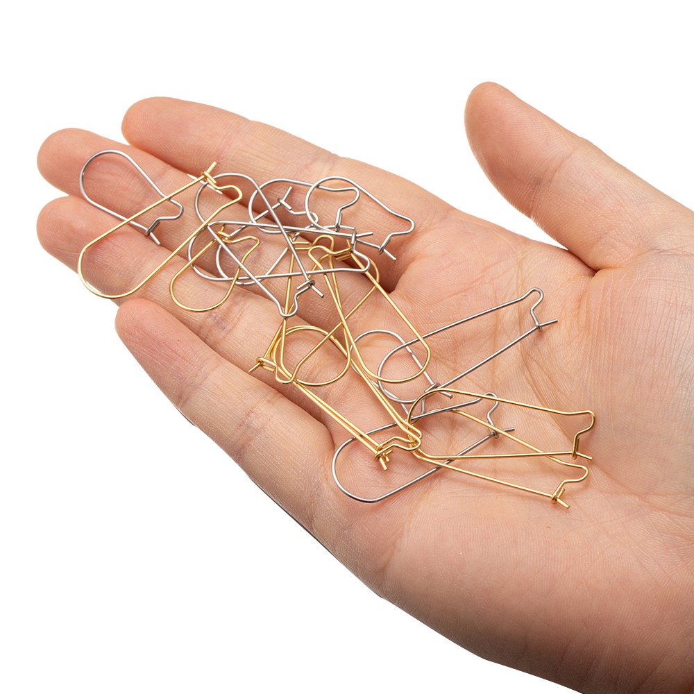 50 Stuks 20/25/33/38Mm Roestvrij Staal Nier Oor Draadhaken Voor Diy Hypoallergene Oorbellen Sieraden Maken Materialen Accessoires