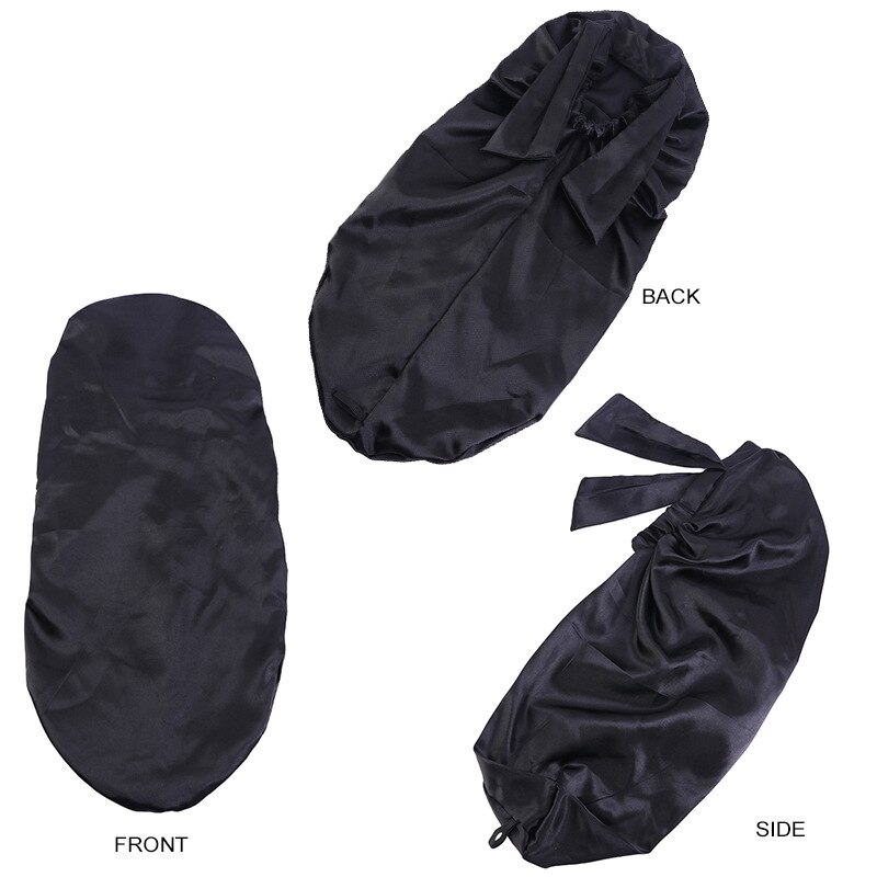 Bonnets de cheveux en Satin pour femmes, Bonnet de couchage soyeux avec bande élastique douce, grands Bonnets pour femmes