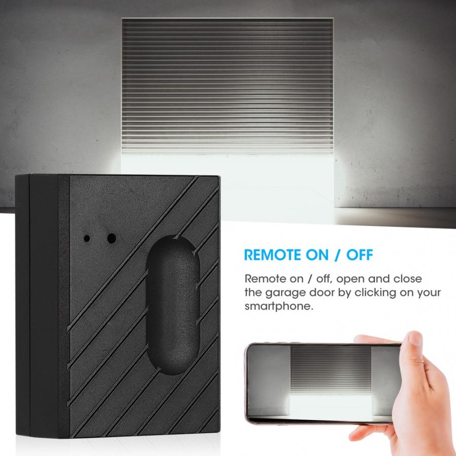 Controlador inteligente WiFi para puerta de garaje, controlador de puerta con temporizador automático, funciona con Tuya