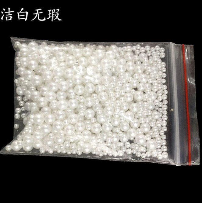2.5-5mm blandade pärlor självhäftande kristalllim uv-harts lim simulering pärl tätningsfyllmedel 500 st: 9